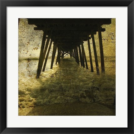 Framed Pier Break Print