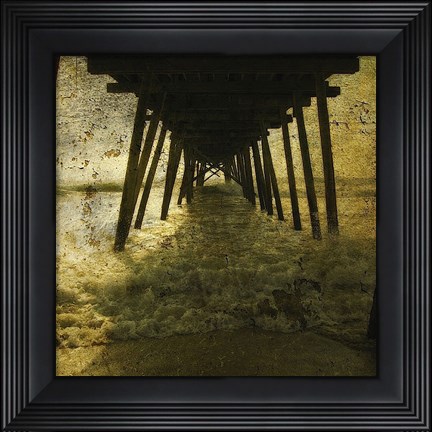 Framed Pier Break Print