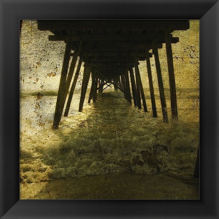 Framed Pier Break Print