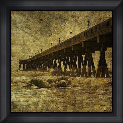 Framed Ocean Pier No. 2 Print