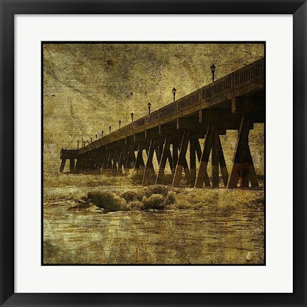 Framed Ocean Pier No. 2 Print