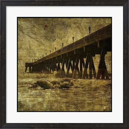 Framed Ocean Pier No. 2 Print