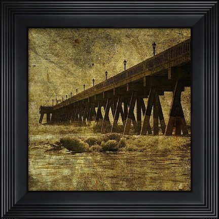 Framed Ocean Pier No. 2 Print