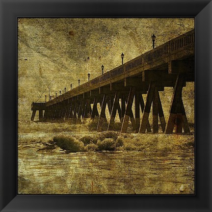 Framed Ocean Pier No. 2 Print