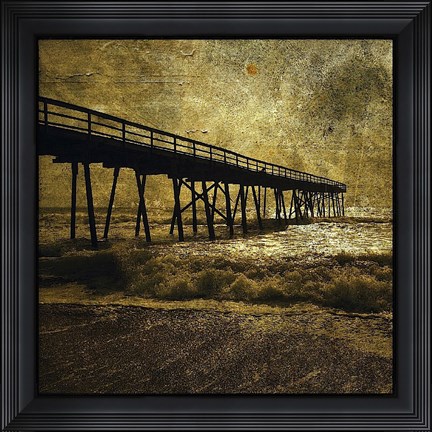 Framed Ocean Pier No. 3 Print