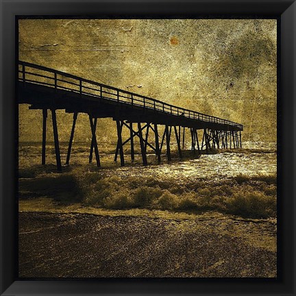 Framed Ocean Pier No. 3 Print