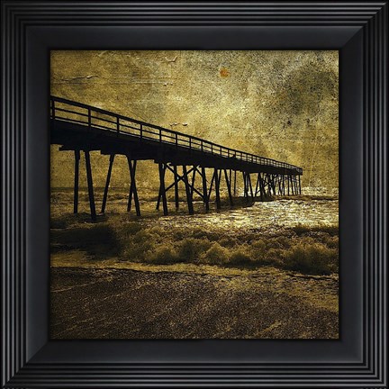 Framed Ocean Pier No. 3 Print