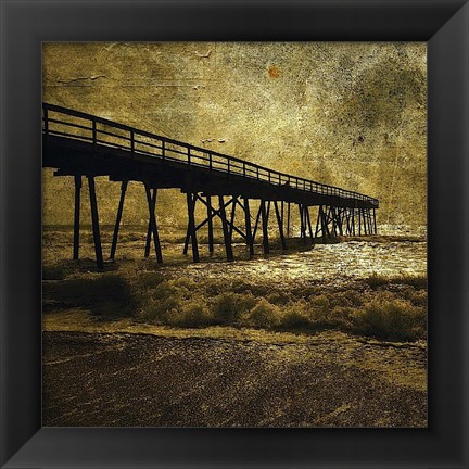 Framed Ocean Pier No. 3 Print