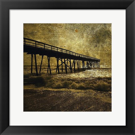 Framed Ocean Pier No. 3 Print