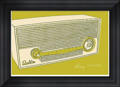Framed Lunastrella Radio Print