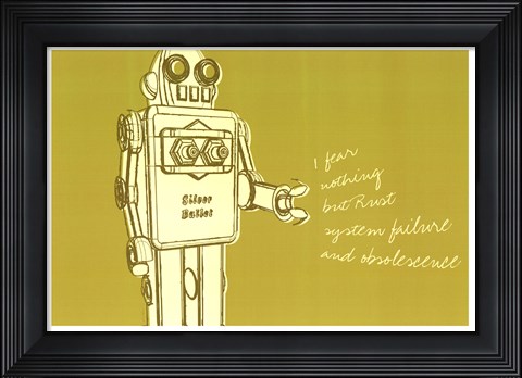 Framed Lunastrella Robot No. 1 Print