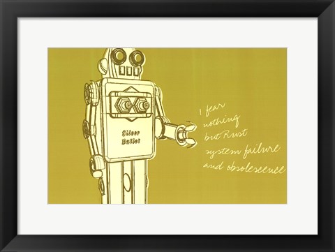 Framed Lunastrella Robot No. 1 Print