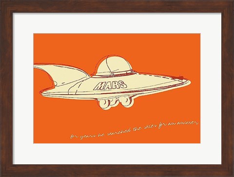 Framed Lunastrella Flying Saucer Print
