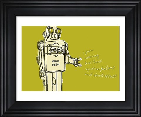 Framed Lunastrella Robot No. 1 Print