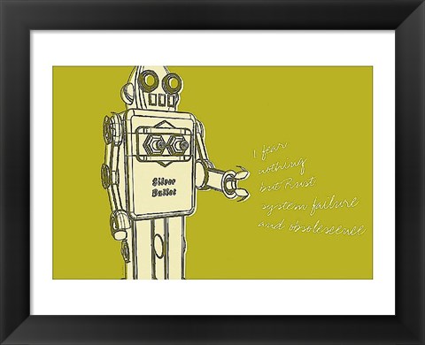 Framed Lunastrella Robot No. 1 Print