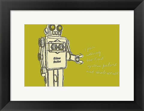 Framed Lunastrella Robot No. 1 Print