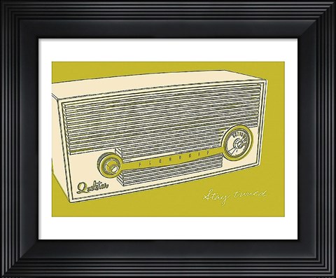 Framed Lunastrella Radio Print