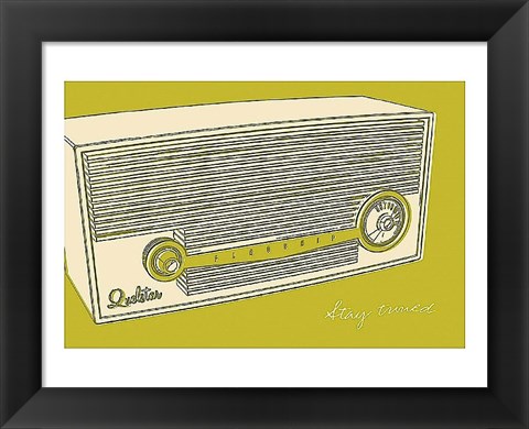 Framed Lunastrella Radio Print