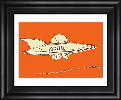 Framed Lunastrella Flying Saucer Print