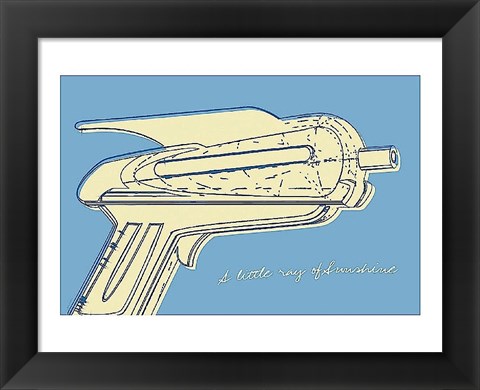 Framed Lunastrella Raygun No. 2 Print