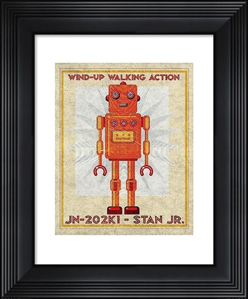Framed Stan Jr. Box Art Robot Print