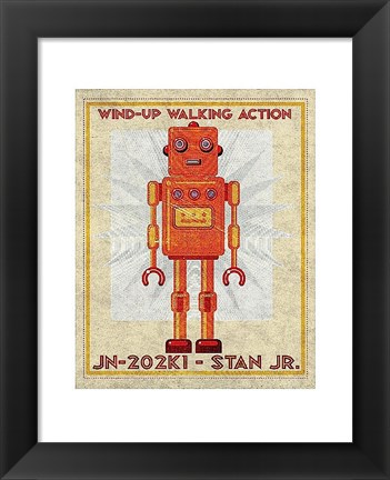 Framed Stan Jr. Box Art Robot Print