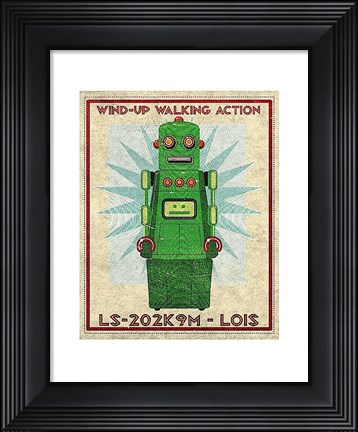 Framed Lois Box Art Robot Print
