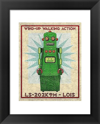 Framed Lois Box Art Robot Print