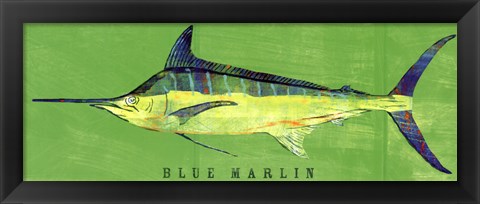 Framed Blue Marlin Print