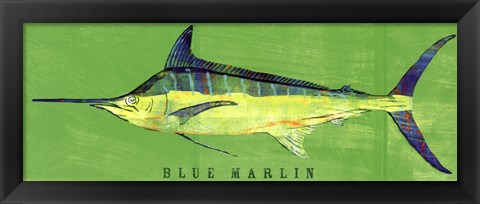 Framed Blue Marlin Print