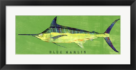 Framed Blue Marlin Print