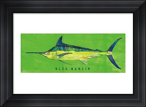 Framed Blue Marlin Print