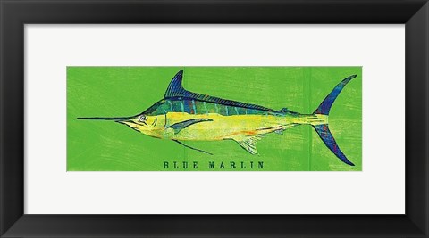 Framed Blue Marlin Print