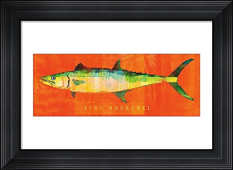 Framed King Mackerel Print