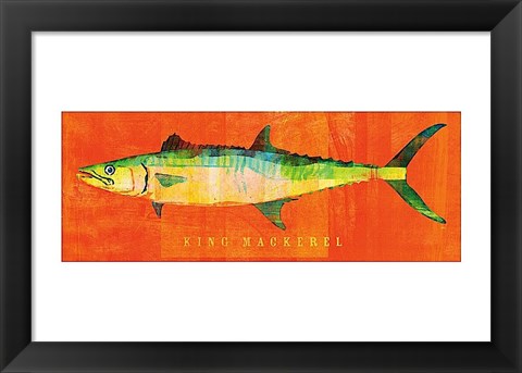 Framed King Mackerel Print