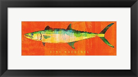 Framed King Mackerel Print