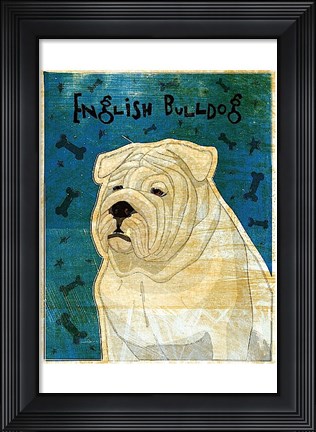 Framed English Bulldog Print