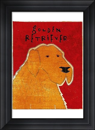 Framed Golden Retriever Print
