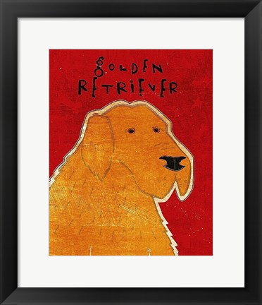 Framed Golden Retriever Print