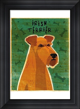 Framed Irish Terrier Print