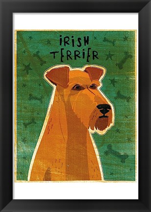 Framed Irish Terrier Print