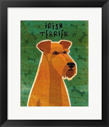 Framed Irish Terrier Print