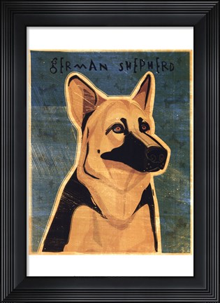 Framed German Shepherd Print