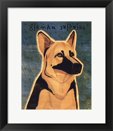 Framed German Shepherd Print