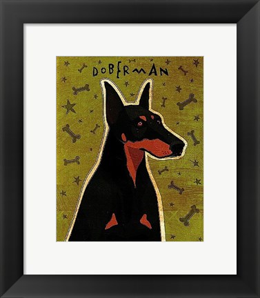 Framed Doberman Print