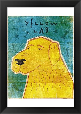 Framed Lab (yellow) Print