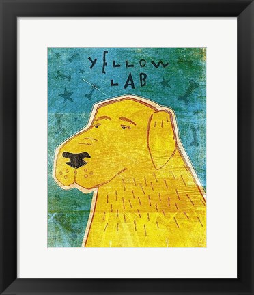 Framed Lab (yellow) Print