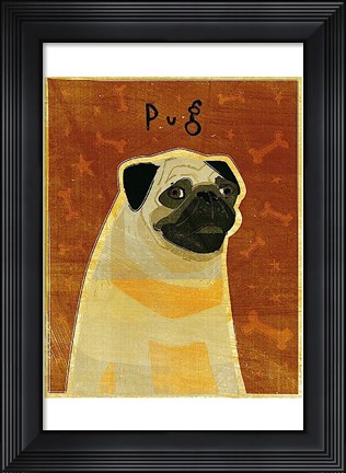 Framed Pug Print