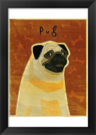 Framed Pug Print