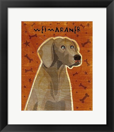 Framed Weimaraner Print